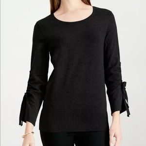 Alfani Scoop-Necked Ruched Ribbon 3/4 Sleeves (XL)